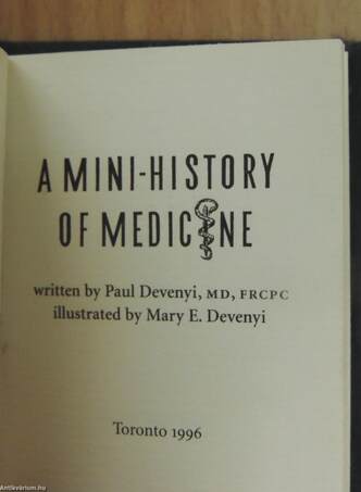 A Mini-history of Medicine (minikönyv)