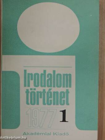 Irodalomtörténet 1977/1-4.