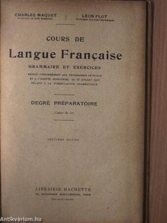 Cours de langue francaise