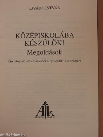 Középiskolába készülök 2. - Megoldások