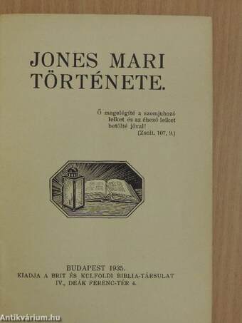 Jones Mari története