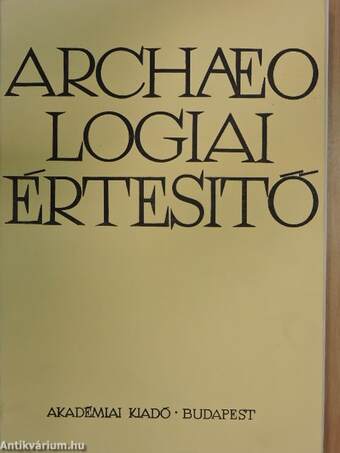 Archaeologiai Értesítő 1983/1-2.