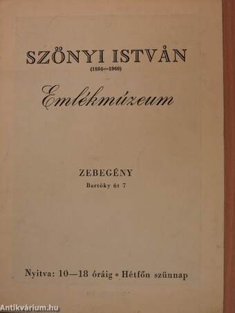 Szőnyi István (1894-1960) Emlékmúzeum