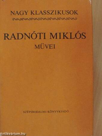 Radnóti Miklós művei