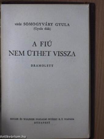 Virrasztó a ködben/Utolsó szárnycsapás/A virágember/A fiú nem üthet vissza