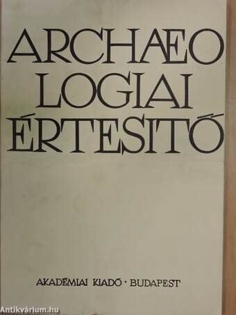Archaeologiai Értesítő 1984/1.