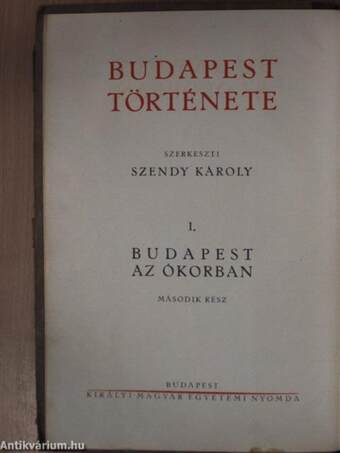 Budapest története I/2. (töredék)