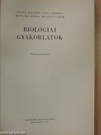 Biológiai gyakorlatok