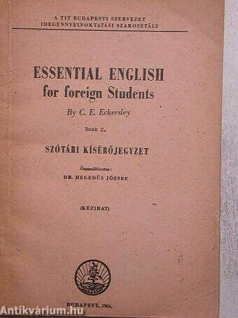Essential English for Foreign Students 2.