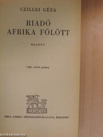 Riadó Afrika fölött