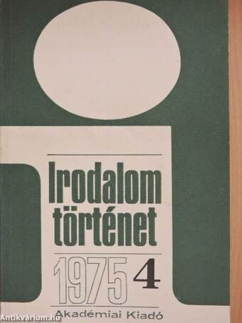 Irodalomtörténet 1975/4.