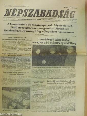 Népszabadság 1960. december 6.