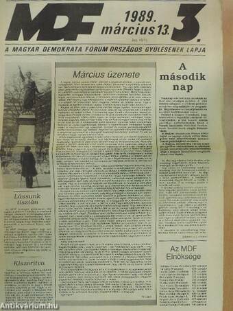 MDF 1989. március 11-13.