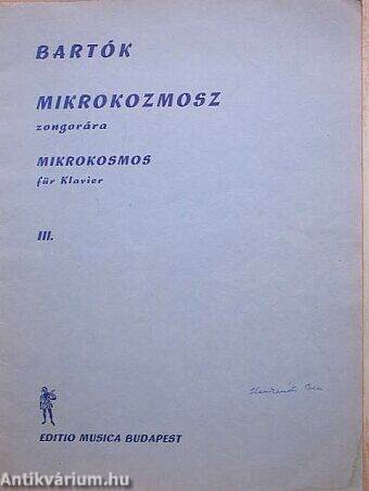 Mikrokozmosz zongorára III.