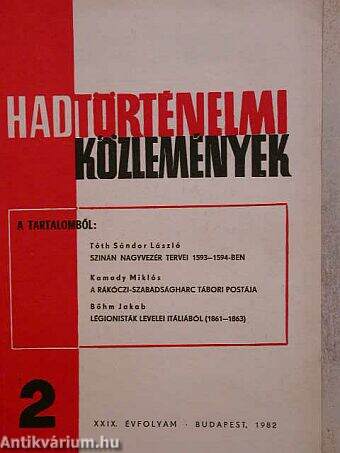 Hadtörténelmi Közlemények 1982/2.