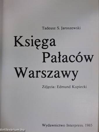 Ksiega Palaców Warszawy