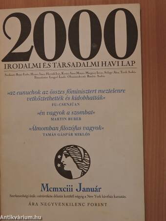 2000 1993. (nem teljes évfolyam)