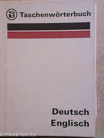 Taschenwörterbuch Deutsch-Englisch