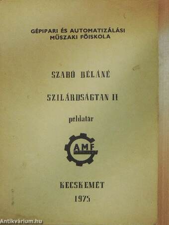 Szilárdságtan VIII.