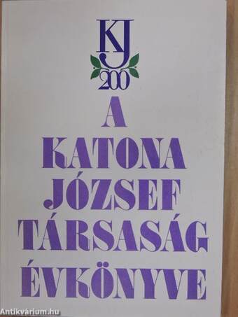 A Katona József Társaság évkönyve 1991