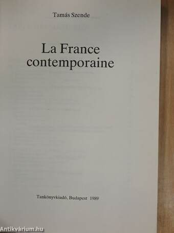 La France contemporaine