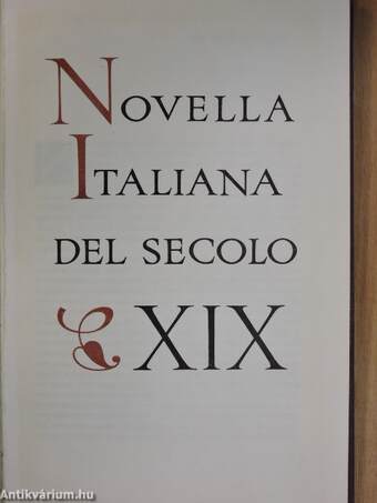 Novella Italiana del secolo XIX