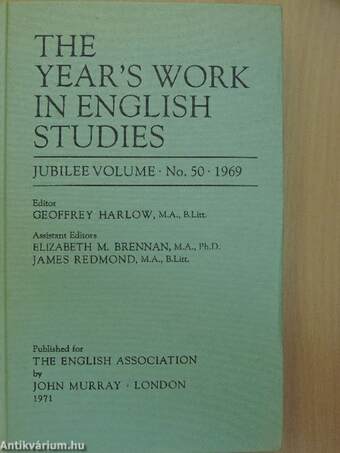 The Year's Work in English Studies 1969