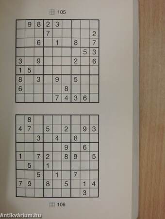 365 vadonatúj sudoku haladóknak