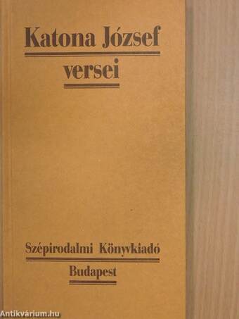 Katona József versei