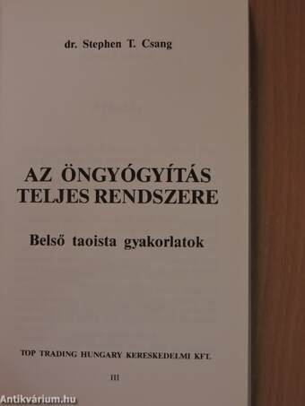 Az öngyógyítás teljes rendszere