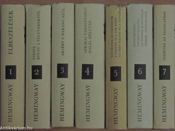 Ernest Hemingway művei 1-7.