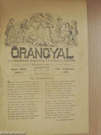 Őrangyal 1892. (nem teljes évfolyam)