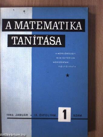 A matematika tanítása 1962-1963. január-december