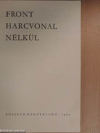 Front harcvonal nélkül