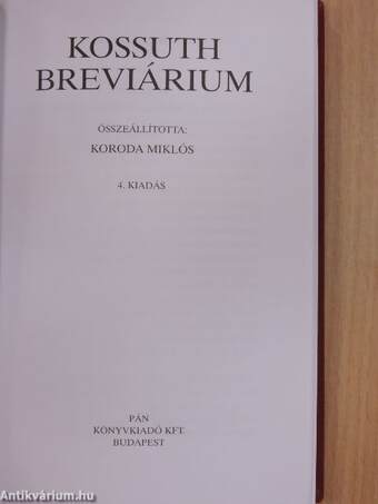 Kossuth breviárium