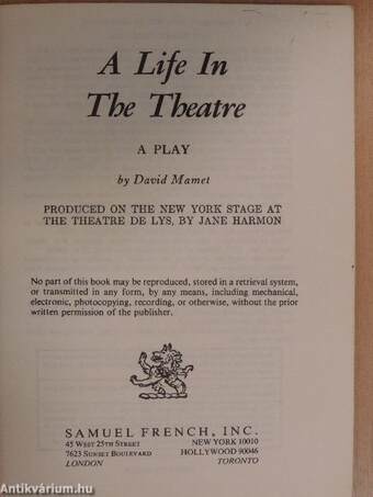 A Life in the Theatre