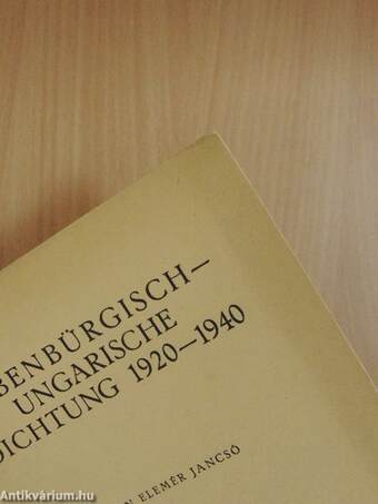 Siebenbürgisch-Ungarische Dichtung 1920-1940