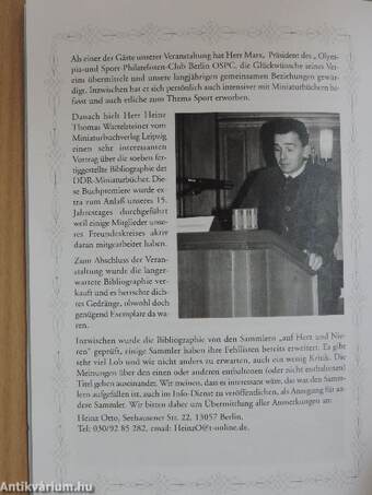 Miniaturbuch Info-Dienst 2003/1-4.