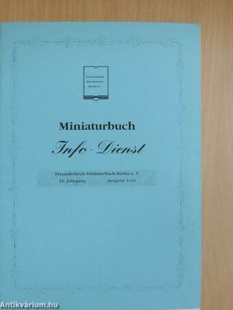 Miniaturbuch Info-Dienst 2002/1-4.