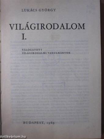 Világirodalom I-II.