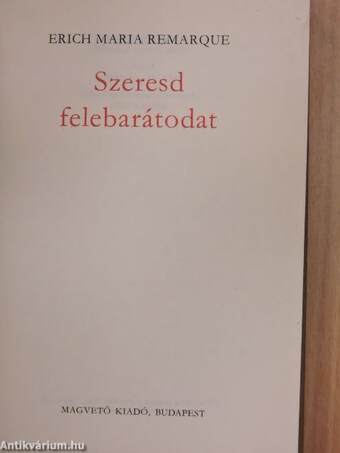 Szeresd felebarátodat