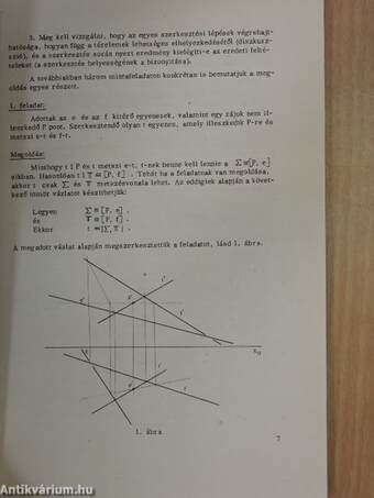 Ábrázoló geometriai példatár