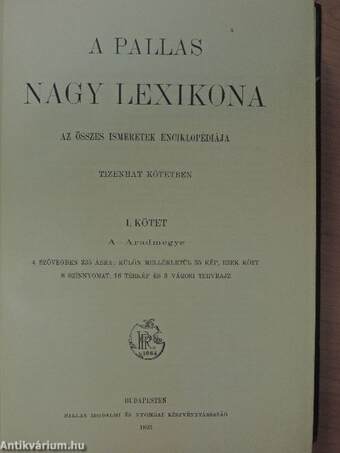 A Pallas Nagy Lexikona I-XVIII.