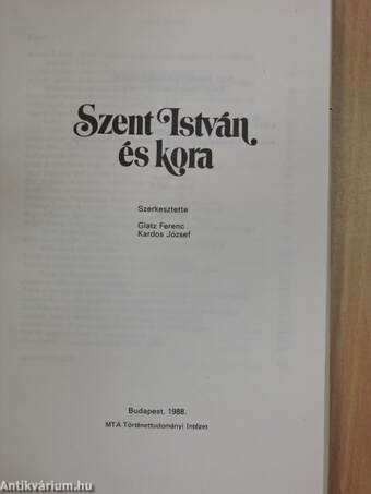 Szent István és kora