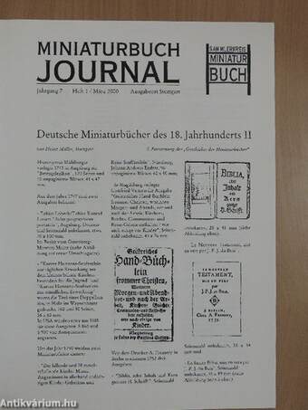 Miniaturbuch Journal 2000/1-4.