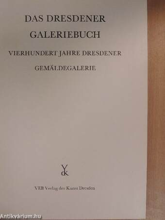 Das Dresdener Galeriebuch