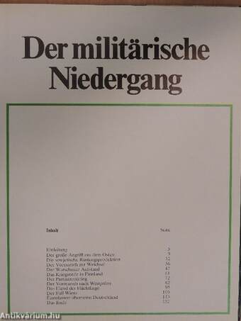 Der militärische Niedergang