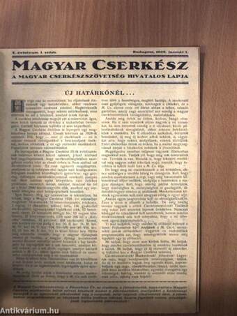 Magyar Cserkész 1929., 1934-1939. (vegyes számok) (31 db)