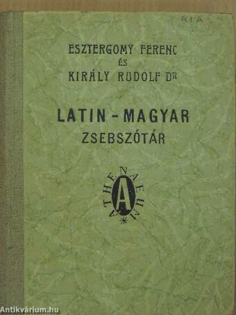 Latin-magyar zsebszótár I.