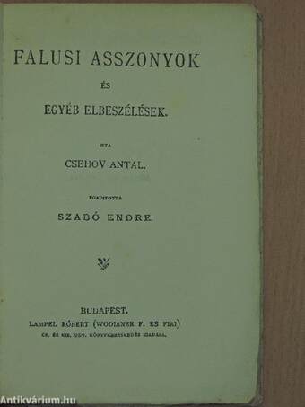 Falusi asszonyok és egyéb elbeszélések